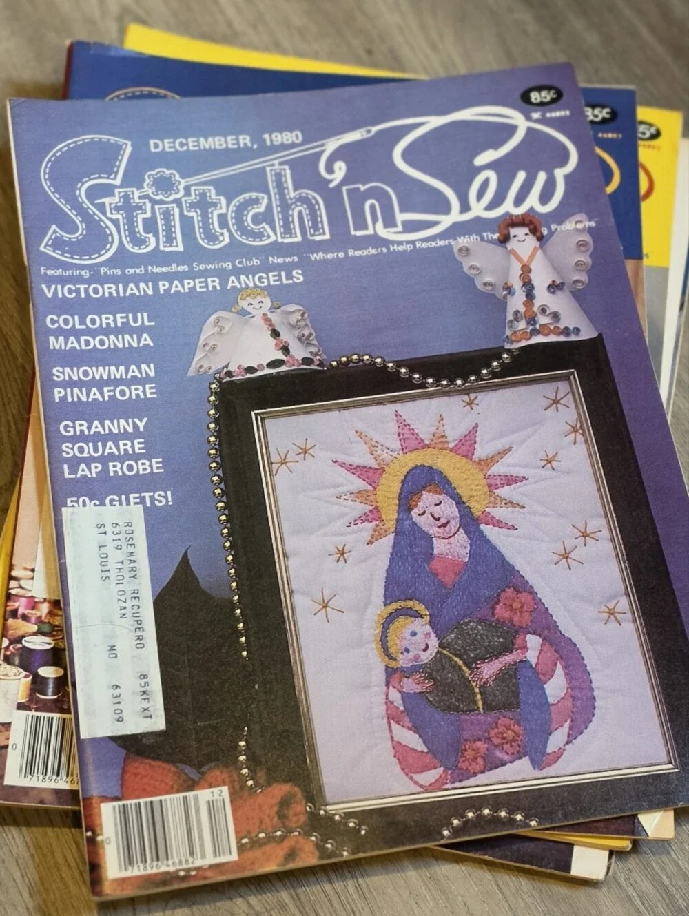 Vintage Stitch N Sew Magazine Lot 1979 1980 1981 Craft Sewing Patterns 6 Issues